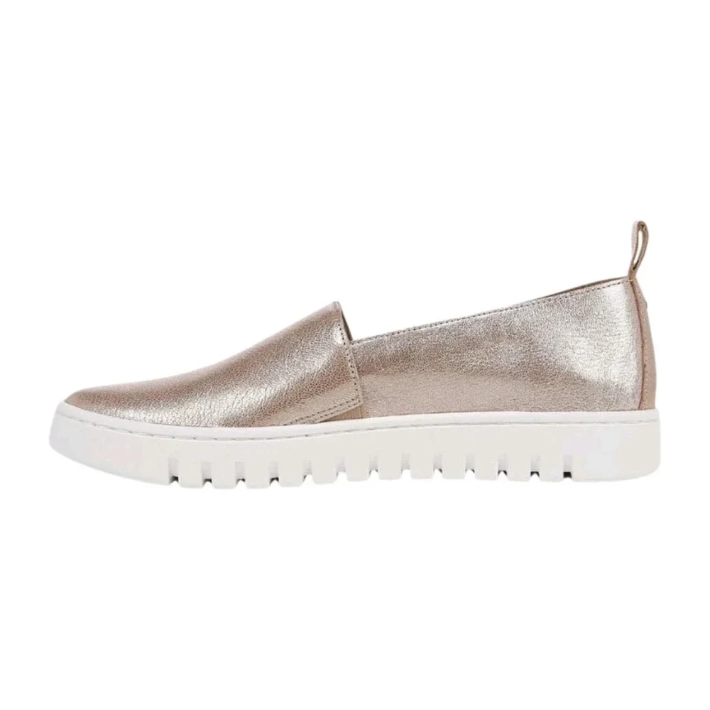 Vionic Wmns Uptown Aline Leather Slip-on Comfort Loafer Champagne 7.5W $145 NEW!